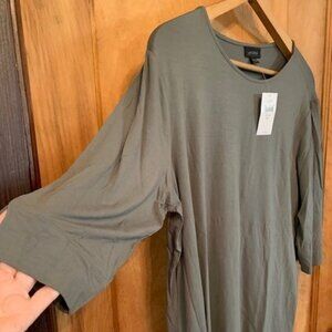 NWT J. Jill T-Shirt Caraway - green/gray. Size XL